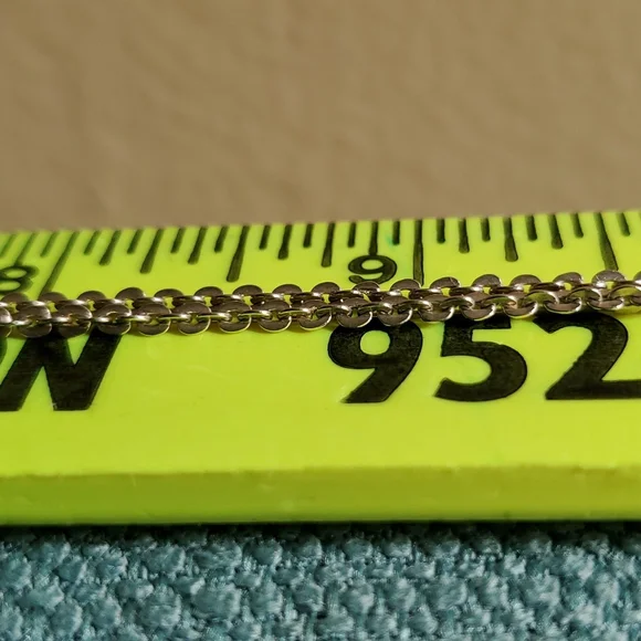 Vintage 925 Silver Necklace, Sweet SUPER Unique Chain, 22 Inches - Picture 7 of 9